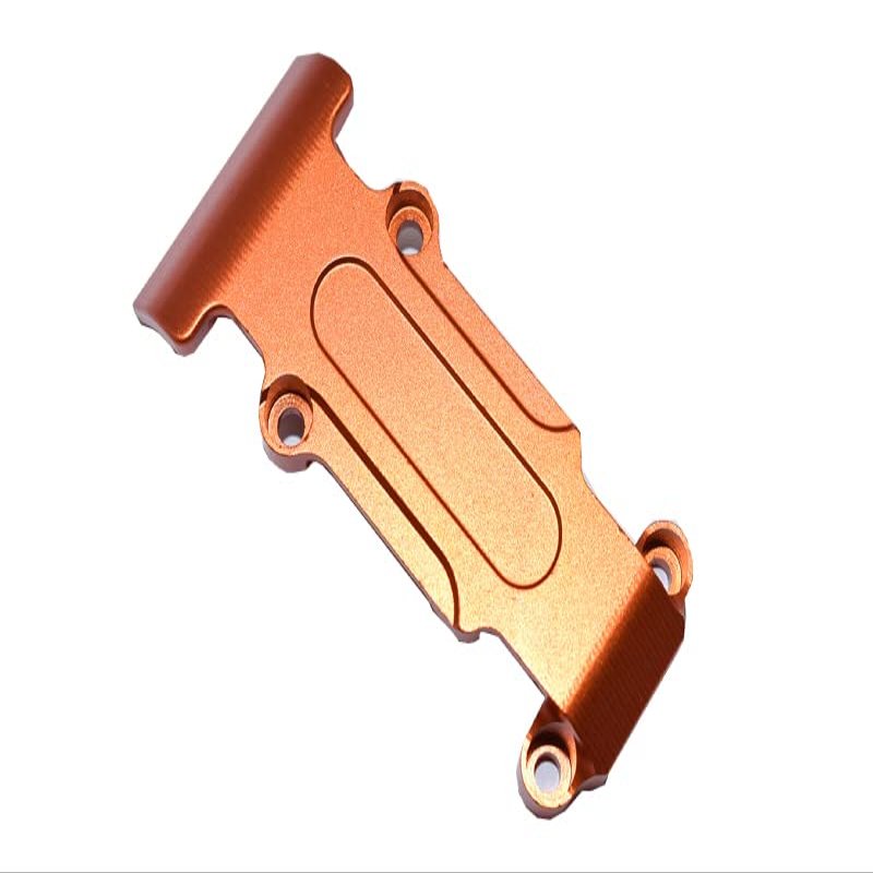 Aluminum Rear Skip Plate for Traxxas 1:16 Mini E-Revo/Mini Slash - 1Pc Orange