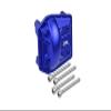 Aluminum Front Or Rear Gearbox Cover For Axial 1/6 SCX6 Jeep JLU Wrangler AXI05000-5Pc Set Blue view 1