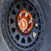 Aluminum Wheel Lock (Silver Inlay Design) For Axial 1/6 SCX6 Jeep JLU Wrangler AXI05000-4Pc Set Blue view 2