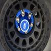 Aluminum Wheel Lock (Silver Inlay Design) For Axial 1/6 SCX6 Jeep JLU Wrangler AXI05000-4Pc Set Blue view 3