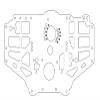 Carbon Fiber Chassis Side Panels For Losi 1:8 LMT 4WD Solid Axle Monster Truck LOS04022 / LMT Grave Digger/Son-uva Digger LOS04021 Upgrades - 9Pc Set Black view 2