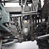 Carbon Fiber Chassis Side Panels For Losi 1:8 LMT 4WD Solid Axle Monster Truck LOS04022 / LMT Grave Digger/Son-uva Digger LOS04021 Upgrades - 9Pc Set Black view 3
