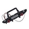 Aluminum Front Bumper With D-Rings For Axial 1/6 SCX6 Jeep JLU Wrangler AXI05000-14Pc Set Black view 1