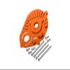 Axial 1/10 RBX10 Ryft 4WD Rock Bouncer AXI03005 Upgrade Parts Aluminum Motor Mount Plate With Heat Sink Fins - 10Pc Set Orange view 1