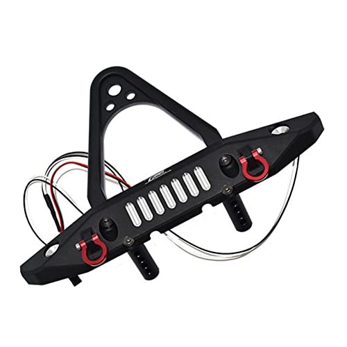 AXIAL SCX6 JEEP JLU WRANGLER 4WD Aluminium Front Bumper With D-rings (Spiked Design) - 15pc set - GPM SCX6330FA