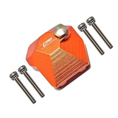Aluminum Front Or Rear Gearbox Cover For Axial 1/10 SCX10 III Jeep Wrangler Rubicon JLU AXI03007-5Pc Set Orange