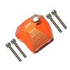 Aluminum Front Or Rear Gearbox Cover For Axial 1/10 SCX10 III Jeep Wrangler Rubicon JLU AXI03007-5Pc Set Orange view 1