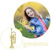 TOYANDONA 1Pcs Trumpet for Kids, Plastic Trumpet Toy Musical Instrument Toy Early Educational Toy for Boys Girls ( Gold ) view 4