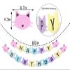 cat birthday banner - cat bannerCat 1st birthday banner, one birthday for cat, 1st birthday kitty banner,Cat Themed Party Colorful Birthday Banner view 2