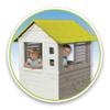 Smoby Toys - Children's House Jolie, Step Door and Two Windows, Measures (L x W x H): 110x98x127 cm view 3
