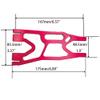 Alloy Front/Rear Lower Suspension Arm 7730 for Traxxas 1/5 X-MAXX Upgrade Parts (Red) view 2