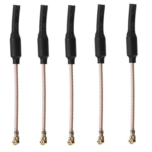 5PCS 5.8G 3DB UFL IPEX Omni Directional Brass Soft FPV Antenna 65mm RG178 for RC FPV Racing Freestyle Tinywhoop Drones