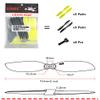 10Pairs 75mm Racer 3inch 2-Blade Propeller 1.5mm for RC FPV Racing Freestyle 3inch Toothpick Drones Replacement Parts view 2