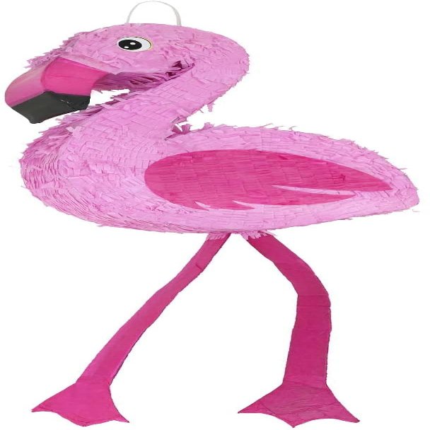 GIFTEXPRESS 16-Inch Pink Flamingo Pinata for Kids Birthday Party, Tropical Hawaiian flamingo Party Decor. Fiestas Decorations Party Favors (16 x 13 x 4 In)