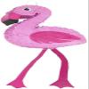 GIFTEXPRESS 16-Inch Pink Flamingo Pinata for Kids Birthday Party, Tropical Hawaiian flamingo Party Decor. Fiestas Decorations Party Favors (16 x 13 x 4 In) view 1