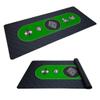EASYGO PRODUCTS Poker Table Top Pad  Great for Texas Holdem Casino Style  78 X 36Rectangle  Portable Rolling Rubber Folding Mat  Professional 3 Layers - Includes Carry Bag, Green view 1