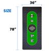 EASYGO PRODUCTS Poker Table Top Pad  Great for Texas Holdem Casino Style  78 X 36Rectangle  Portable Rolling Rubber Folding Mat  Professional 3 Layers - Includes Carry Bag, Green view 2
