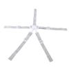 5 Point Baby Safety Strap Belt, Adjustable Universal Replacement High Chair Straps Harness Straps, Sturdy and Comfort Material for Pushchair, Stroller, Easy to Use(White Button 5-Point Strap) view 1