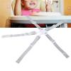 5 Point Baby Safety Strap Belt, Adjustable Universal Replacement High Chair Straps Harness Straps, Sturdy and Comfort Material for Pushchair, Stroller, Easy to Use(White Button 5-Point Strap) view 3