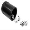 Alex Cramer Big Al Extra Large Dice Shaker Cup (5" x 4") Set - 5 Large 1" White Dice, Drawstring Pouch & Book of Dice Games (Liars Dice) Included - Leather Dice Cup - Quiet Shaking. view 4