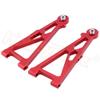 Replacement Part For Aluminum Front Lower Suspension Arm A-Arms For RC E10 1/10 Electric E10MT E10MTL Bowie Truck Upgrade Parts 33602G 31603 - (Color: Red 7985) view 3
