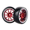 Replacement Part For 4pcs 1/10 Drift Car Tires 26x64MM Plastic Wheel Rim Hard Tyre For 94123 D3 D4 CS XIS TT01 TT02 6015 - (Color: 9087) view 1