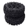 Replacement Part For 1:8 Scale RC Car Replacement Parts :8 Car Ruber Tire Wheel Rim Tyres Rubber view 1
