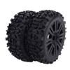 Replacement Part For 1:8 Scale RC Car Replacement Parts :8 Car Ruber Tire Wheel Rim Tyres Rubber view 2