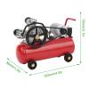 Dilwe Simulation Air Compressor, Mini Simulation Air Compressor Decoration RC Accessories for SCX10 1/10 Remote Control Crawler Car(red) view 2