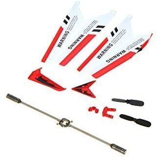 RC Helicopter Spare Parts Red Main Blade Tail Decoration + Balance Bar Tail Blade For S107G - (Color: Blue)