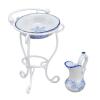 Dollhouse Furniture Bathroom Set 1:12 Washbasin Stand Doll House Kettle and Basin Dollhouse Bathroom Accessories view 1
