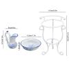 Dollhouse Furniture Bathroom Set 1:12 Washbasin Stand Doll House Kettle and Basin Dollhouse Bathroom Accessories view 2