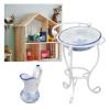 Dollhouse Furniture Bathroom Set 1:12 Washbasin Stand Doll House Kettle and Basin Dollhouse Bathroom Accessories view 4