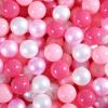 GUESVOT Ball Pit Balls BPA Free Plastic Balls for Ball Pit Crush and Smash Proof Balls 100pcs 2.2" Set for Toddlers for Play Tent Tunnel (Pink+Red+White) view 1