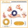 MTLEE 12 Pcs Fidget Anxiety Rings Including 6 Pcs Spiky Sensory Rings Women Men Adults Stress Anxiety Relief Fidget Toys Stainless Steel Adjustable Spinner Jewelry for Fidgeting ADHD Autism view 3