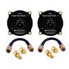 RCmall 5.8GHz Triple Feed Patch Antenna, High Gain 9.4dBi Directional Circularly Polarized LHCP RHCP Antenna with 50ohm SMA Dummy Load Terminator for FPV Racing Drone Eachine EC800D (Pack of 2) view 1