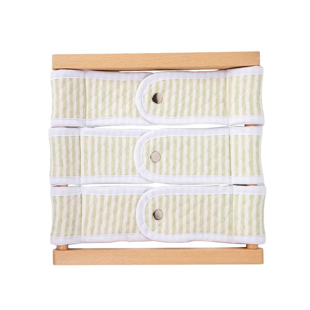 Montessori Wooden Toys for Dressing Learning Board Learning Basic Dressing Skills - Buttons, Snaps, Zippers, Belt Buckles Toys for 1 2 3 Year Old Toddlers Sensory Toy Gifts(Snapping Cloth)