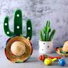 12 Pcs Colorful Wooden Maracas and 6 Pcs Mini Sombrero Hats - Mexican Fiesta Party Favors and Supplies for Carnivals view 4