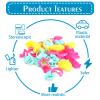 40 Pieces Play Tools and Cutters Play Set Accessories Various Plastic Colorful Molds and Shapes, Party Pack Playset for Air Dry Clay view 4