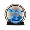 Daoyuan Moving Sand Art Picture,Flowing Sand Painting,Round Glass 3D Deep Sea Sandscape Dynamic Sand Picture Flowing Sand Frame,Quicksands Painting for Desktop Home Office Decor view 1