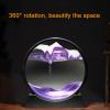 Daoyuan Moving Sand Art Picture,Flowing Sand Painting,Round Glass 3D Deep Sea Sandscape Dynamic Sand Picture Flowing Sand Frame,Quicksands Painting for Desktop Home Office Decor view 3