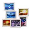 Moving Sand Art Picture,360 Rotatable Flowing Sand Painting,Relaxing Glass Frame 3D Deep Sea Sandscape in Motion Display,Quicksands Painting Desktop Decor Great Gift (Color : Six Suits) view 1