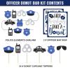 Levfla Officer Donut Bar Decoration Kit Police Banner Party Until The Cops Shown Up Table Sign Doughnut Dessert Food Topper for Graduation Birthday Retirement Anniversary Party Favor Ideas Supplies view 2
