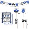 Levfla Officer Donut Bar Decoration Kit Police Banner Party Until The Cops Shown Up Table Sign Doughnut Dessert Food Topper for Graduation Birthday Retirement Anniversary Party Favor Ideas Supplies view 3