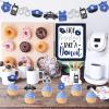 Levfla Officer Donut Bar Decoration Kit Police Banner Party Until The Cops Shown Up Table Sign Doughnut Dessert Food Topper for Graduation Birthday Retirement Anniversary Party Favor Ideas Supplies view 4