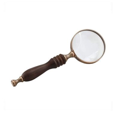 SXRUY Magnifying Glass Read Repair 10 X Times Reading Nostalgic High-end Handheld Metal Magnifier Magnifier (Color : A)