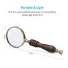 SXRUY Magnifying Glass Read Repair 10 X Times Reading Nostalgic High-end Handheld Metal Magnifier Magnifier (Color : A) view 3