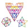 Beicarin 310 Pcs Magnetic Building Sticks Blocks Toys, Magnet Educational Toys Magnetic Blocks Sticks Stacking Toys Set for Kids and Adult, Non-Toxic Building Toy 3D Puzzle with Storage Bag view 4