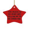Fancy Juggling Star Ornament, The Voices in My Head are Telling Me to Go Juggling., Joke Gifts for Men Women view 1