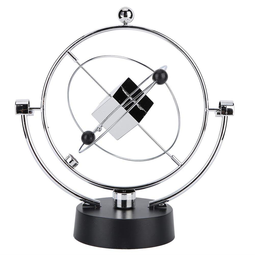 TOPINCN Magnetic Swing, Small Desktop Ornament Mini Newton Orbital Craft Motion Decoration for Desk Decor Toy 8.9 * 5.71 * 9.45in